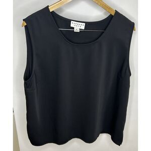 Barbara Katz‎  Sleeveless Tank Top Black Women's Size XL